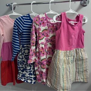Hanna Andersson lot of 4 dresses - 4T and 5T